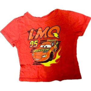 Pixar Cars Lightening McQueen Red Toddler T-Shirt 2T
